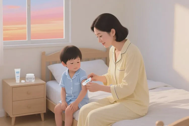 孩子手臂经常起湿疹能不能治愈(图1)