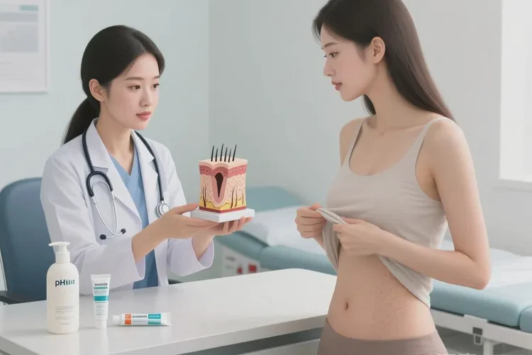 女人肚子上长湿疹可不可以治愈(图2)