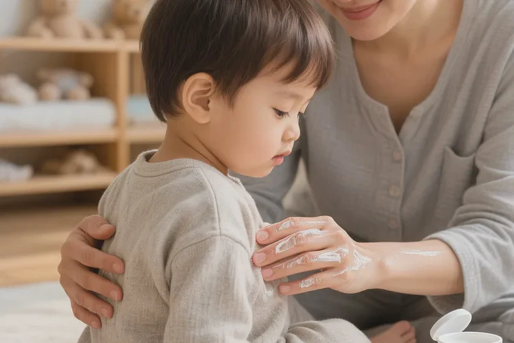 幼儿脸上偶尔起湿疹能根治吗(图1)