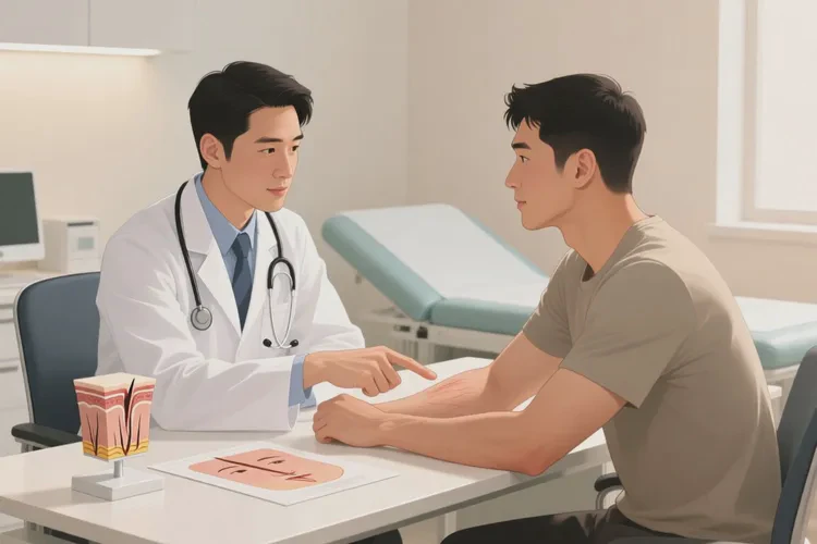 男人手臂容易长湿疹可不可以治愈(图3)