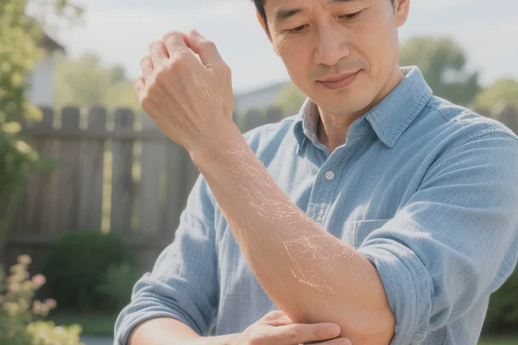 男性手臂偶尔起湿疹可以根治吗(图4)