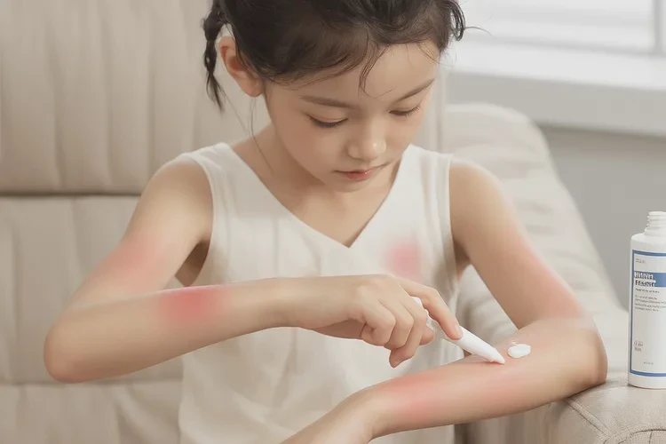 儿童手臂上偶尔长湿疹能够根治吗(图1)