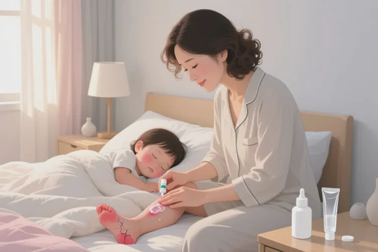 孩子脚上经常长湿疹能不能治愈(图1)