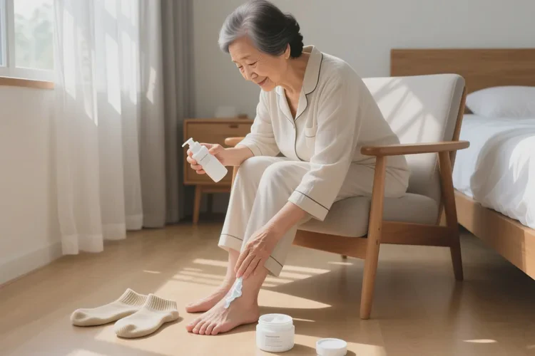 老年人脚上偶尔长湿疹可不可以治愈(图1)