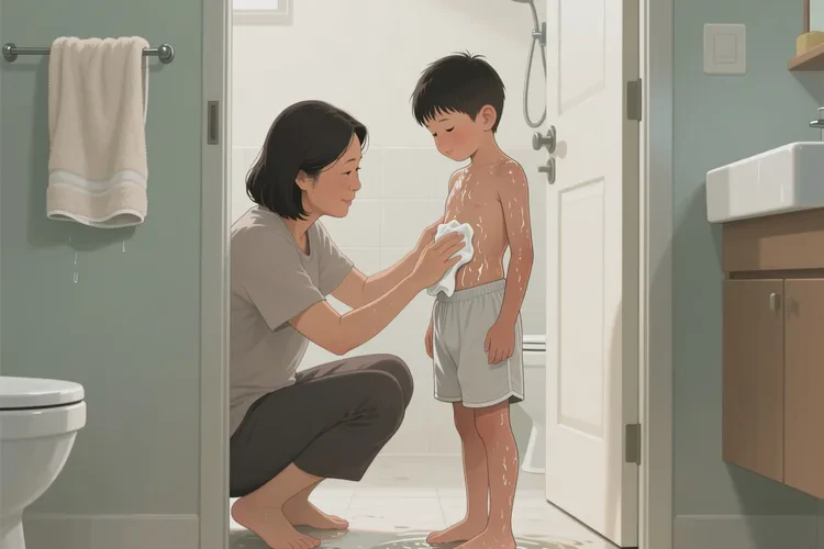 小学生肚子上偶尔长湿疹能靠自己自愈吗(图2)