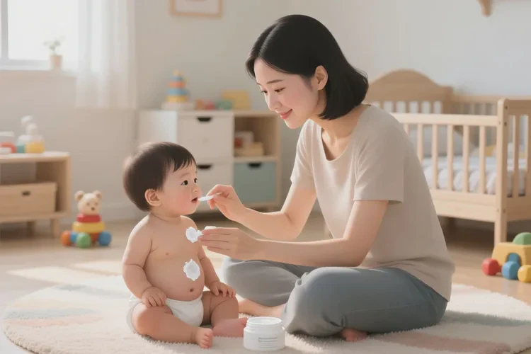 儿童肚子上长湿疹能不能治愈(图1)