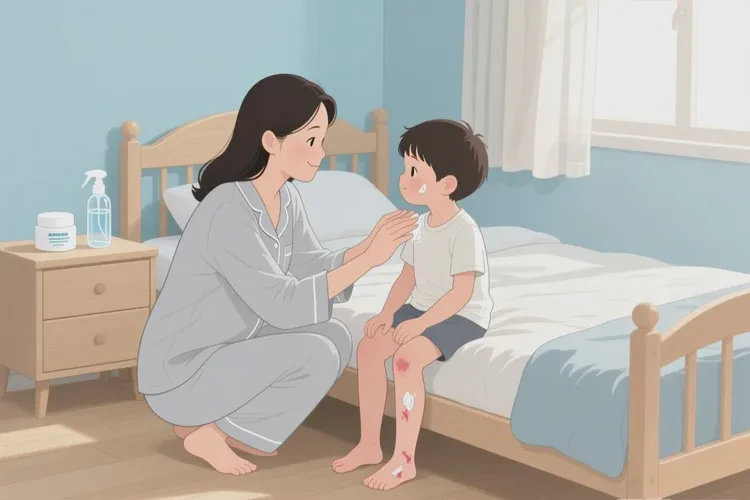 儿童小腿起湿疹能不能治愈(图1)