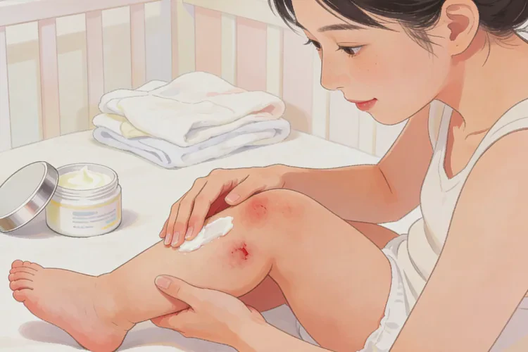 宝宝小腿上出现湿疹可以根治吗(图1)