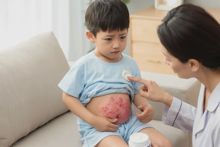 小孩肚子容易长湿疹可以根治吗(图1)