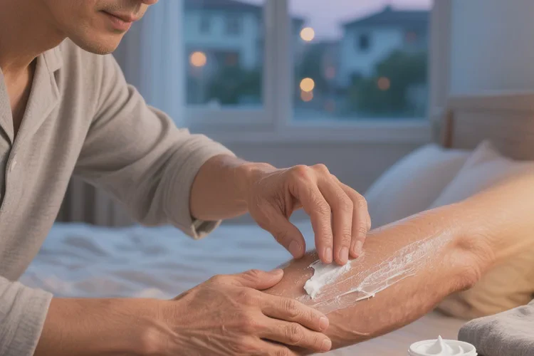 男生手臂上经常长湿疹能根治吗(图1)