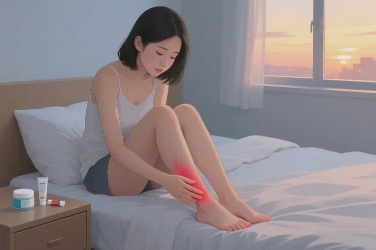 女人小腿上偶尔长湿疹可不可以治愈(图1)