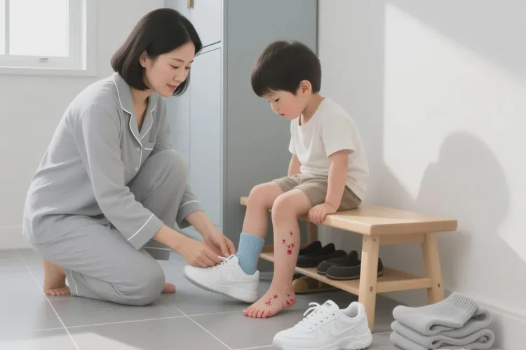 孩子脚上长湿疹能不能治愈(图1)