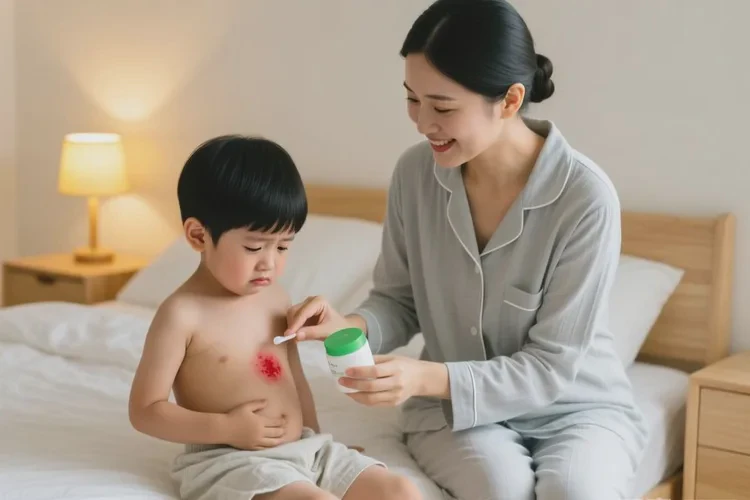 儿童肚子上偶尔长湿疹能不能治愈(图1)