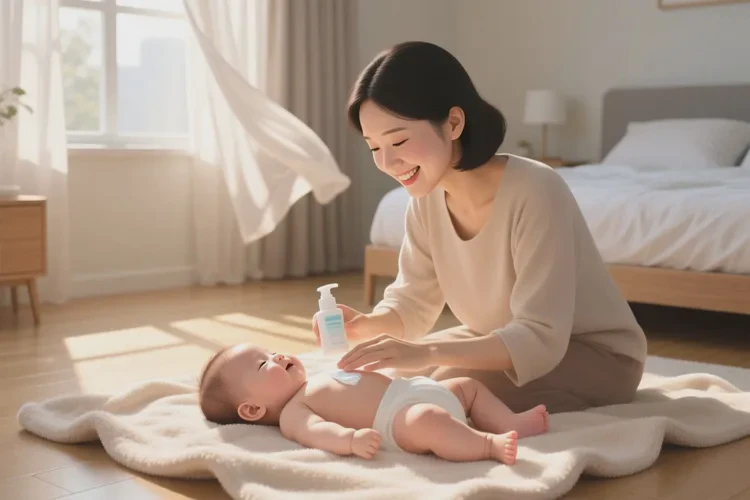 孩子肚子上偶尔起湿疹能不能治愈(图1)