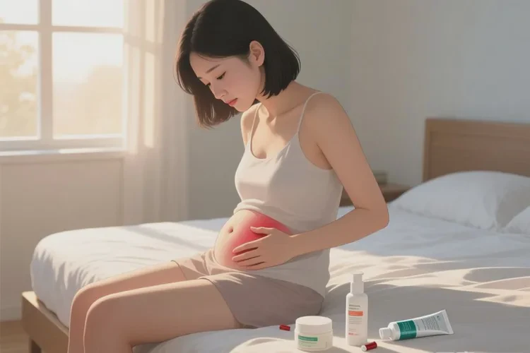 女人肚子上容易长湿疹可不可以治愈(图1)