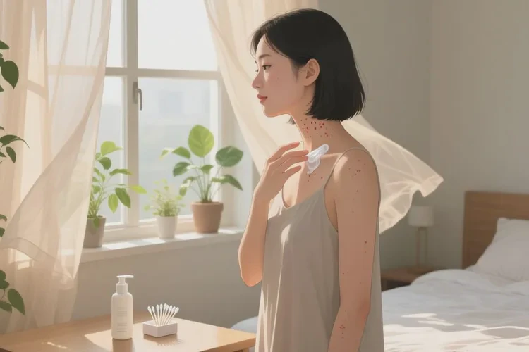 女人脖子偶尔起湿疹可不可以治愈(图2)