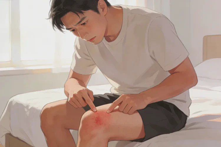 男人大腿偶尔起湿疹可不可以治愈(图1)