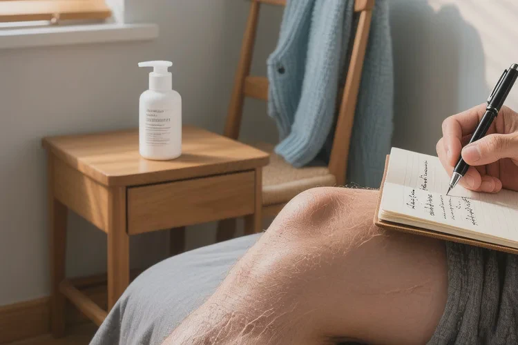 男人小腿经常长湿疹可不可以治愈(图1)