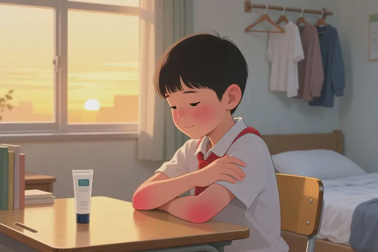 小学生身上偶尔起湿疹能靠自己自愈吗(图1)