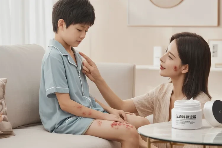 孩子脖子出现湿疹能够根治吗(图1)