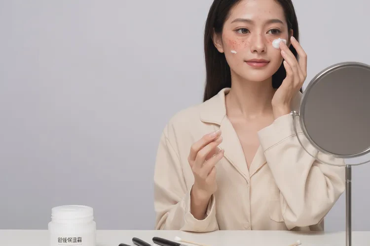 女生脸上有湿疹可以根治吗(图1)