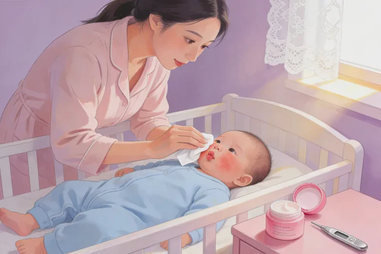 孩子面部有湿疹能不能治愈(图1)