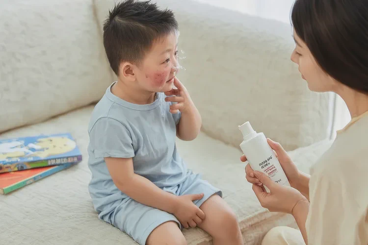 少儿脸上容易长湿疹能够根治吗(图1)