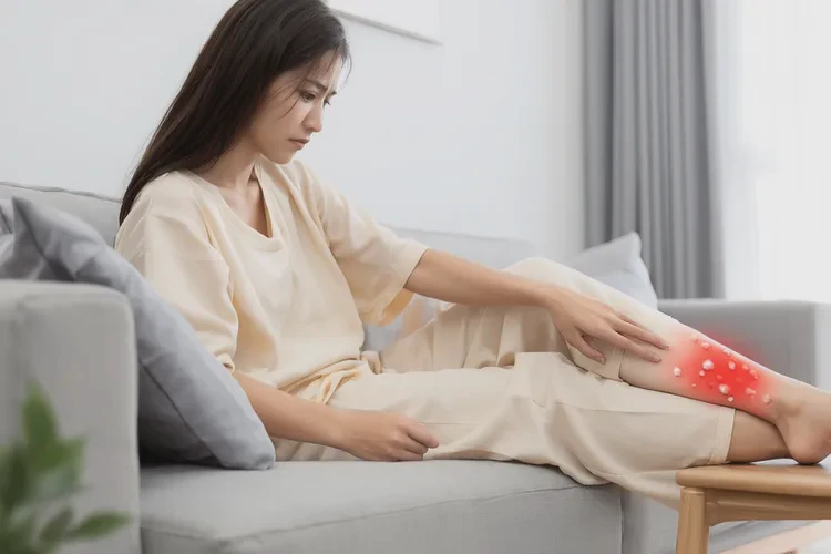 女性脚上偶尔起湿疹可以根治吗(图1)