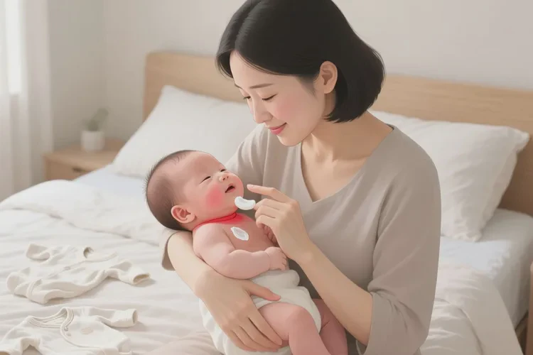 宝宝脖子上有湿疹可以根治吗(图1)