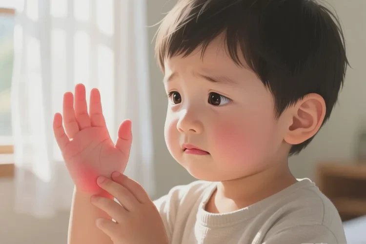 儿童手上偶尔起湿疹能不能治愈(图1)