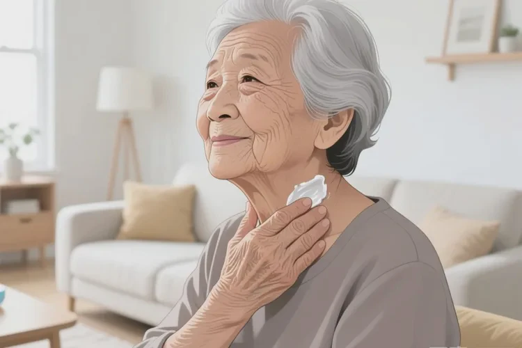 高龄老人脖子上经常起湿疹可不可以治愈(图1)