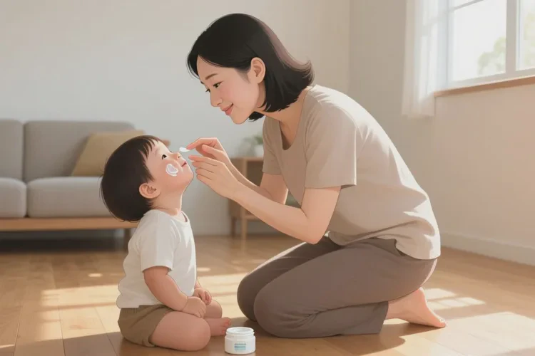 儿童脸上出湿疹能不能治愈(图1)