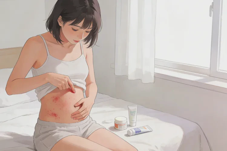 女人肚子上经常长湿疹可不可以治愈(图1)