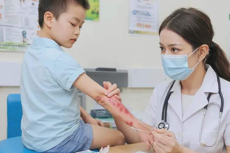 孩子手臂上出湿疹可以根治吗(图4)