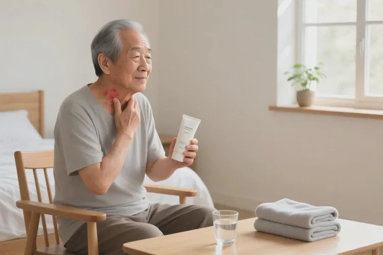 高龄老人脖子上容易起湿疹可不可以治愈(图1)