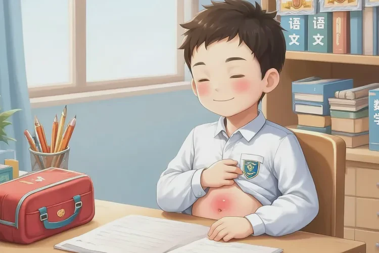 小学生肚子上经常长湿疹能靠自己自愈吗(图1)