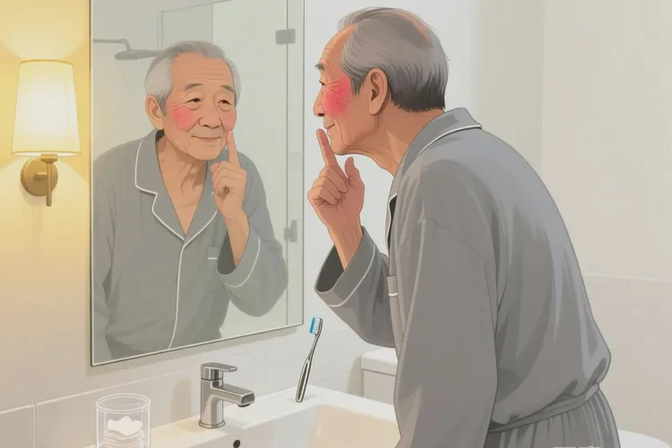 高龄老人面部偶尔长湿疹可不可以治愈(图1)