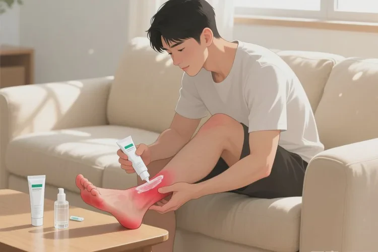 男人脚上经常长湿疹可不可以治愈(图1)