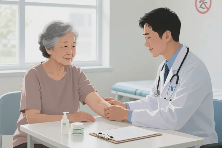 老年人身上偶尔起湿疹可不可以治愈(图1)