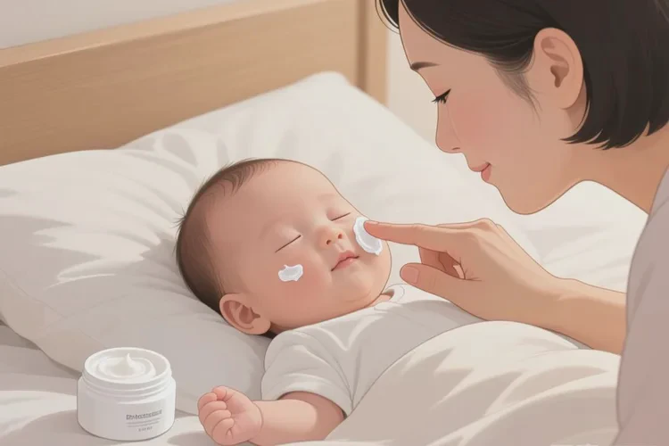 婴儿脸上偶尔长湿疹可以根治吗(图1)