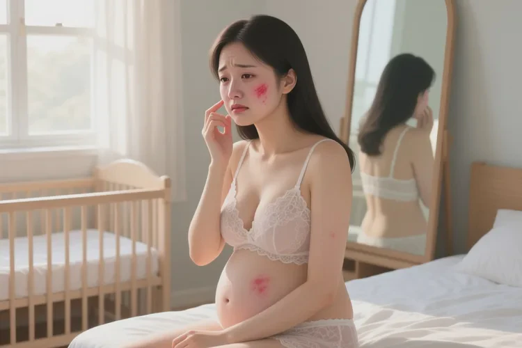 哺乳期妈妈面部经常起湿疹可不可以治愈(图1)