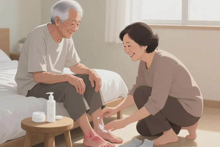 高龄老人脚上起湿疹可不可以治愈(图1)