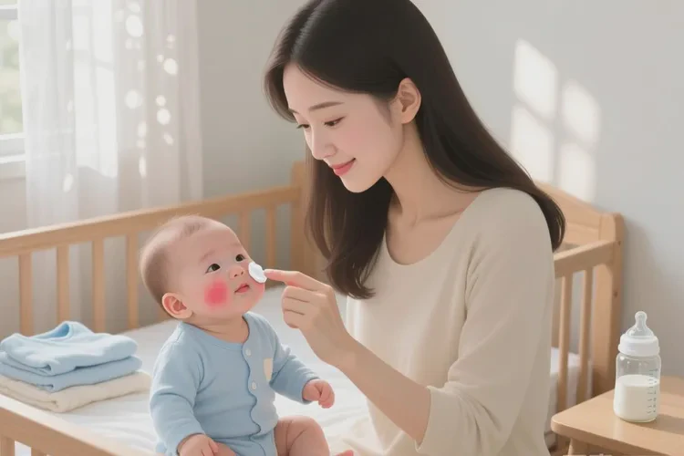 宝宝面部出湿疹可以根治吗(图1)