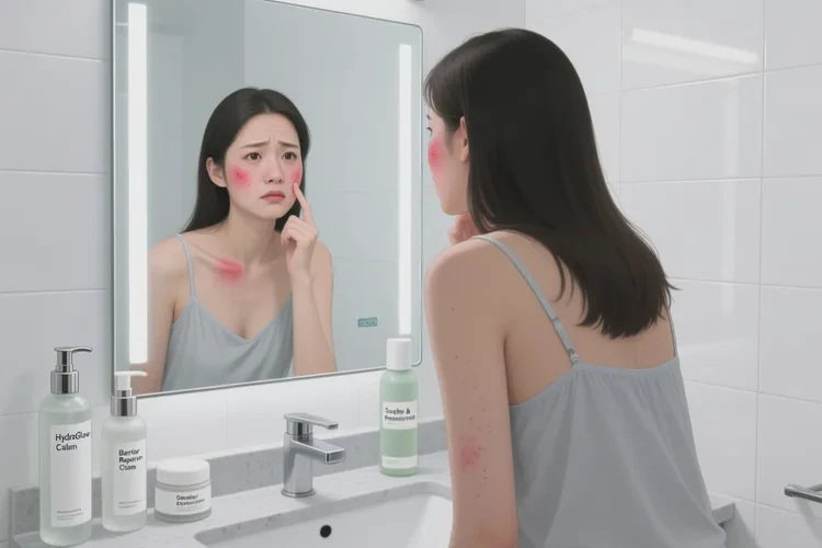 女人面部出湿疹可不可以治愈(图1)