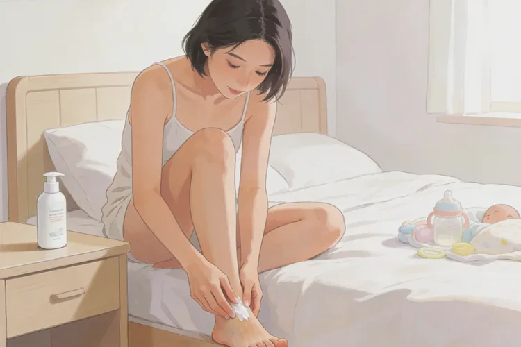 哺乳期妈妈脚上出湿疹可不可以治愈(图1)