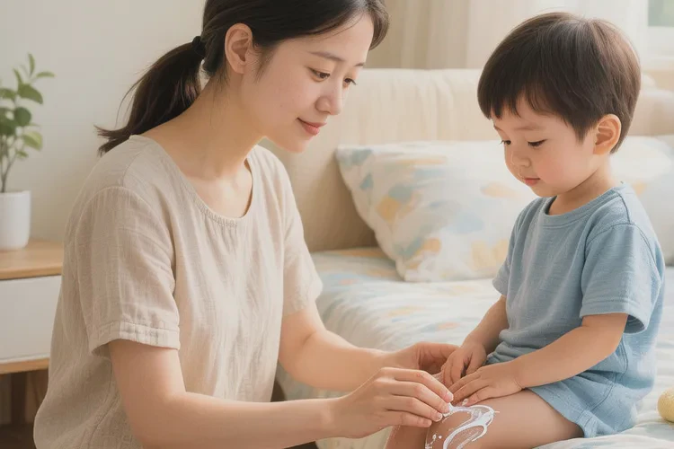 小儿手臂出现湿疹能根治吗(图1)