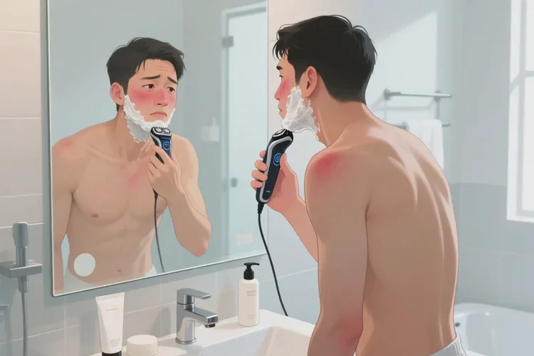 男人面部有湿疹可不可以治愈(图1)