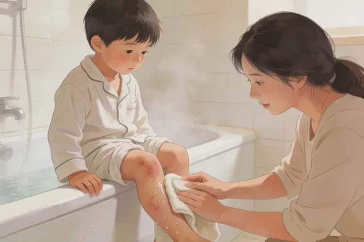 孩子小腿起湿疹能不能治愈(图2)