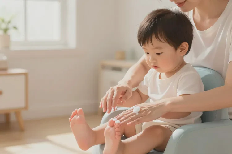 孩子脚上偶尔起湿疹能不能治愈(图1)