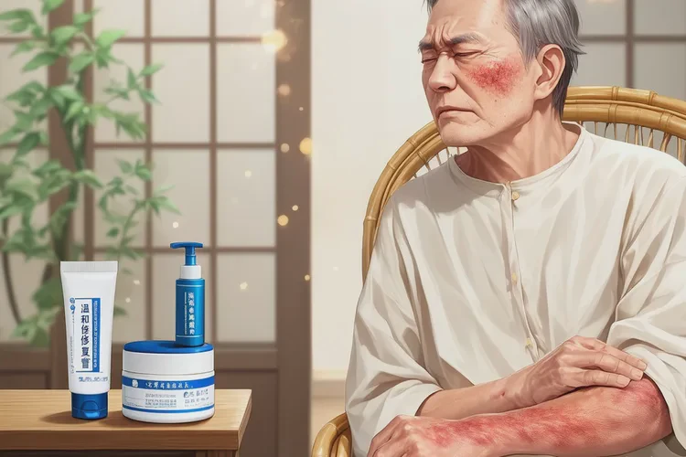 高龄老人手臂上出现湿疹可不可以治愈(图1)